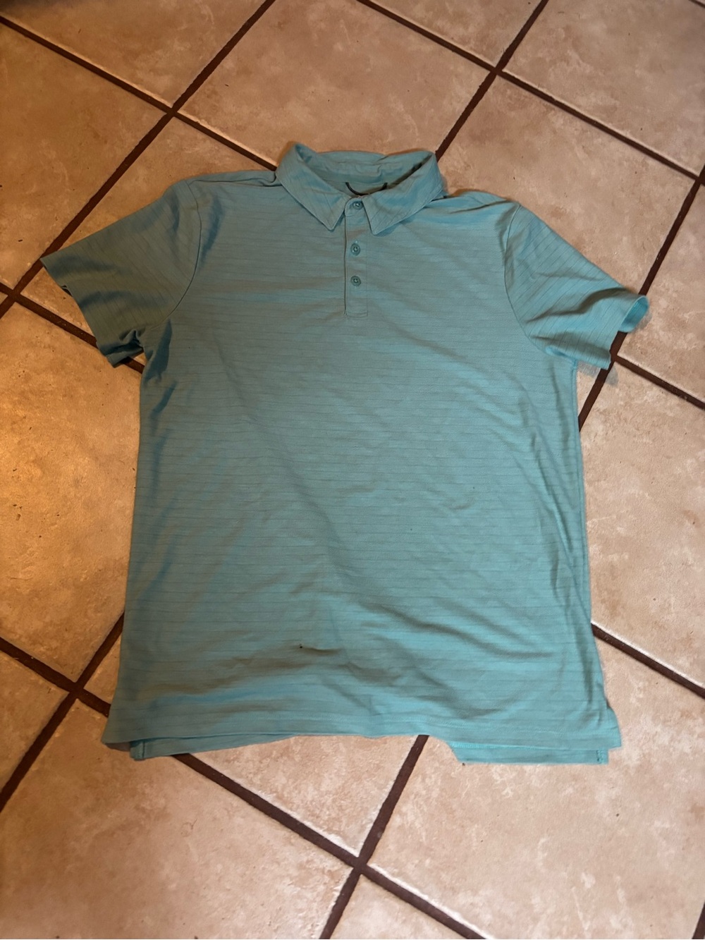 all in motion Men's Teal Short-Sleeve Polo